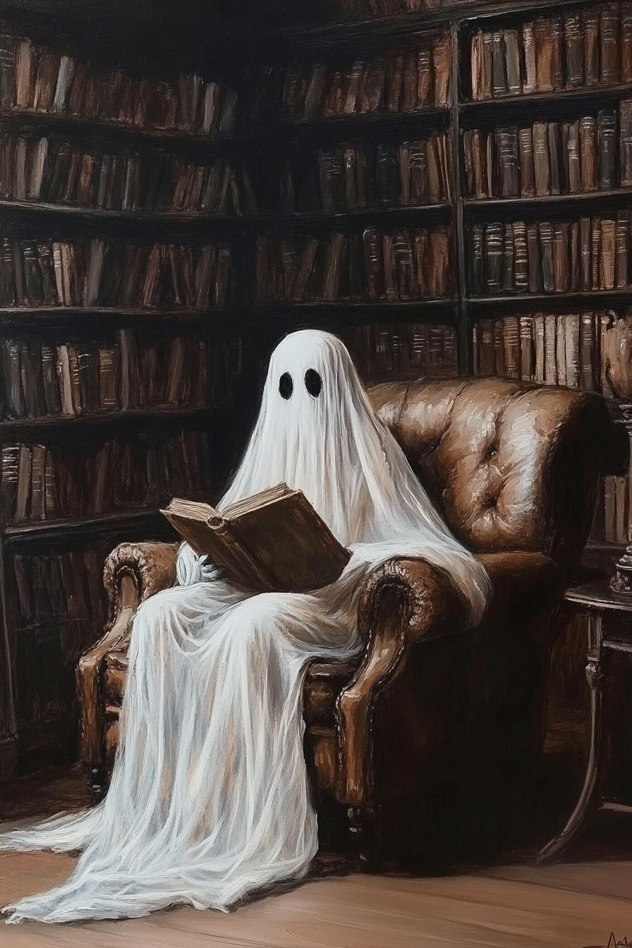 How can I assist you with the “Ghost in the Library Art Print” from Etsy