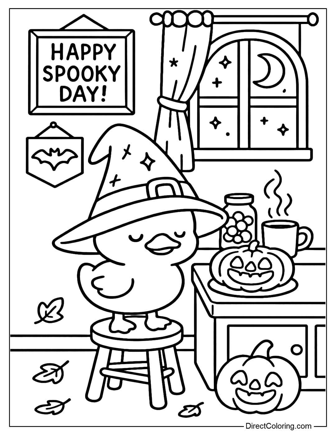 Spooky Paws Coloring Pages – Free PDF to Download and Print
