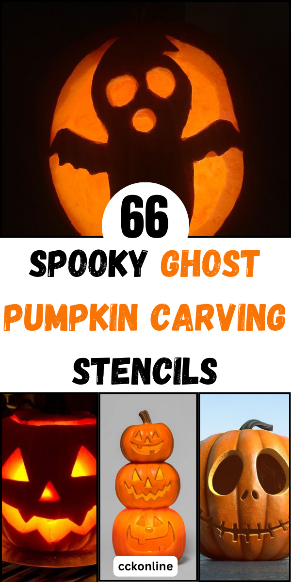 166 Easy Ghost Pumpkin Carving for Beginners: No-Fail Templates