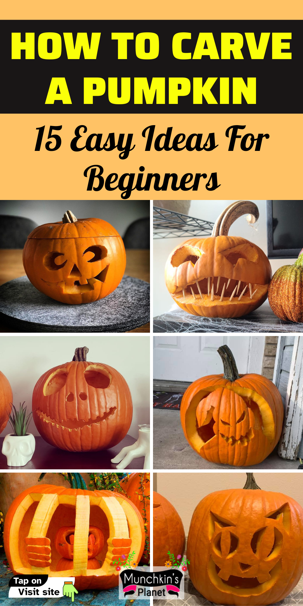 How to Carve a Pumpkin 15 Easy Ideas for Beginners