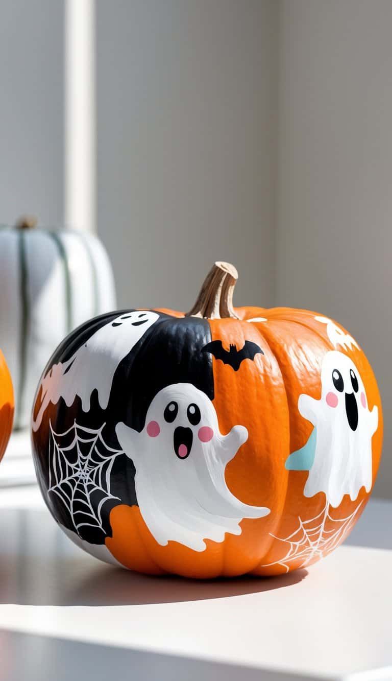 15 Spooky Painted Pumpkin Ideas for Your Halloween Decorating Fun