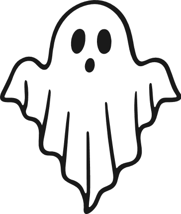 Skeleton Dog silhouette Free SVG File – Spooky dog clipart image – SVG Heart