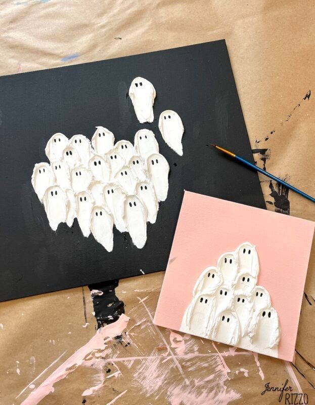 Paint A Texture Art Ghost Canvas – Jennifer Rizzo