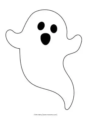 10 Ghost Template Printables for Halloween Crafts | Mrs. Merry