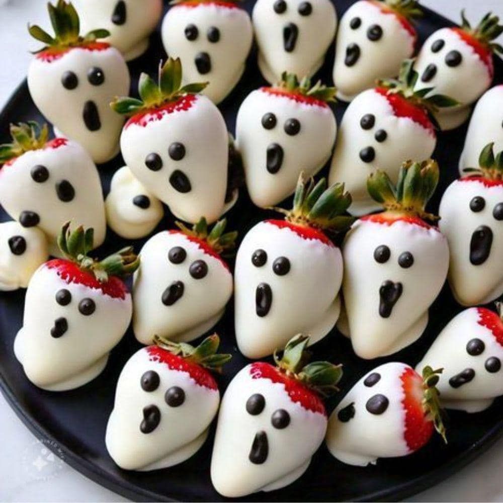 Spooky Ghost Strawberries Recipe | Digital Download