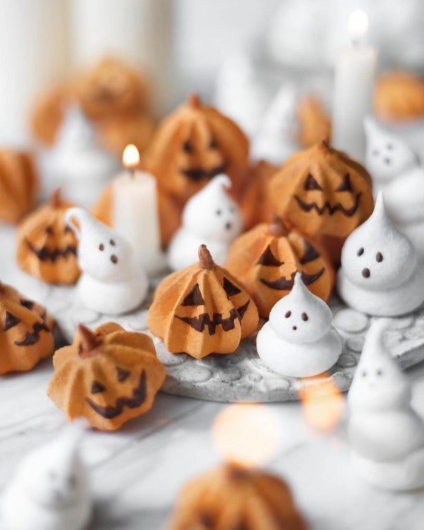 Halloween Jack-O-Lantern and Ghost Meringue Cookies – Suncore Foods Inc.