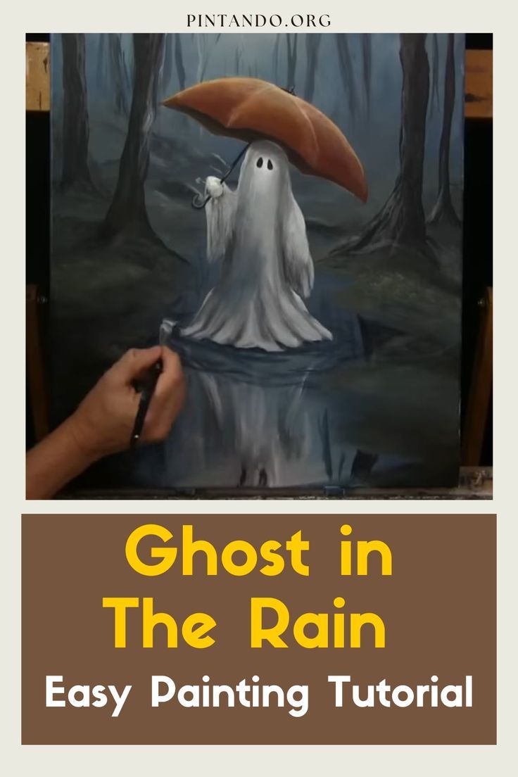 Ghost in the rain: Easy Painting Tutorial