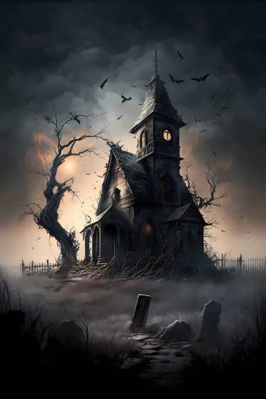 👻 Creepy Haunted Halloween Aesthetic Art. Dark Fantasy DnD Haunted House Ambience! ⚔️🧟‍♂️