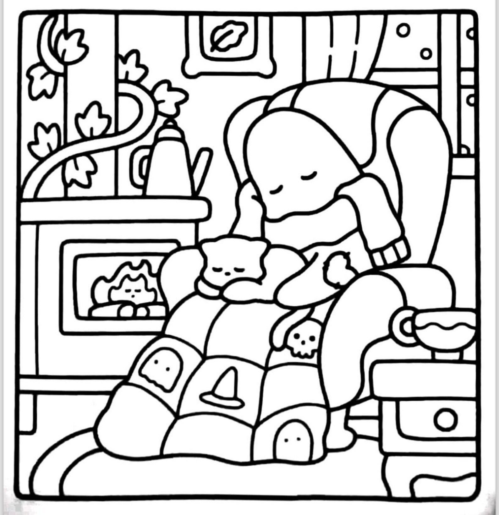 Little Spooky Coloring Book (digital Download) – Etsy