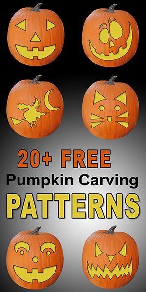 Pumpkin Carving Templates & Stencils (Halloween Ideas) – Free Printables, Monograms, Design Tools, Patterns, & DIY Projects