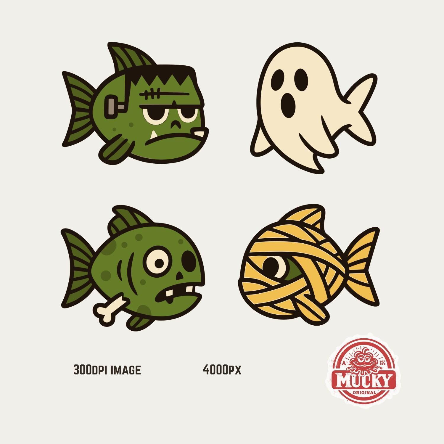 Funny Fishing Ghost Halloween PNG: Sublimation Design (Digital Download)