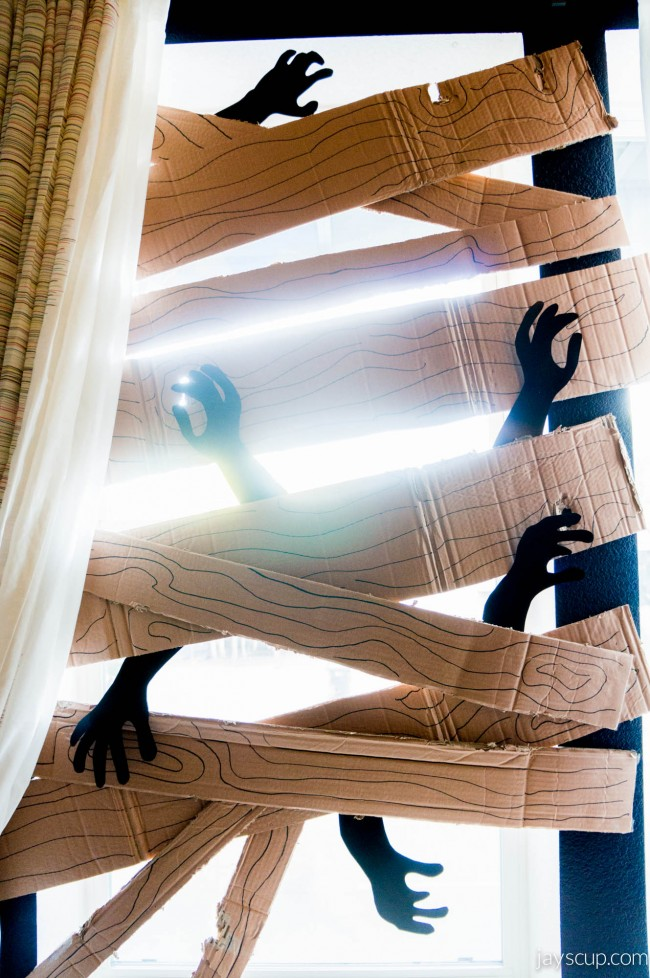 DIY Cardboard Halloween Decor