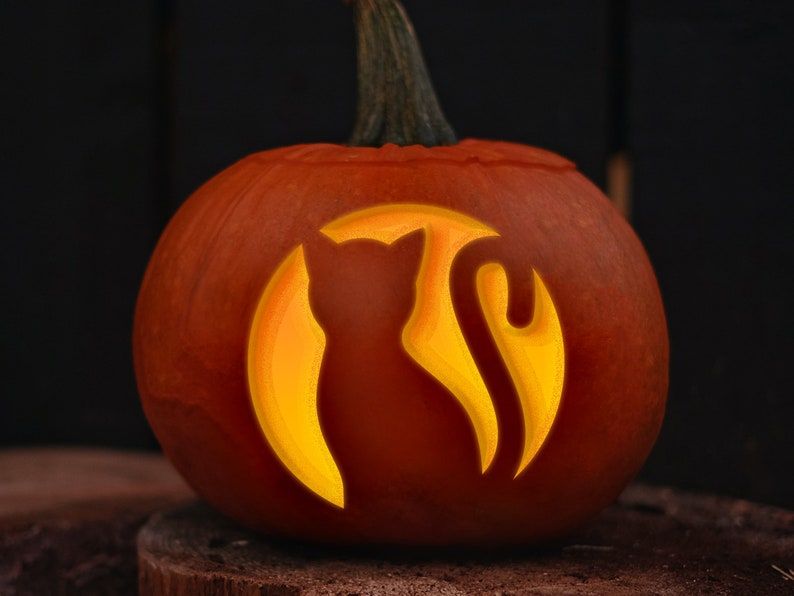 Cats and Dogs PRINTABLE Pumpkin Carving Stencil Set – Animal Lover Jack-o-lantern Stencils – Paw Halloween Craft – Etsy