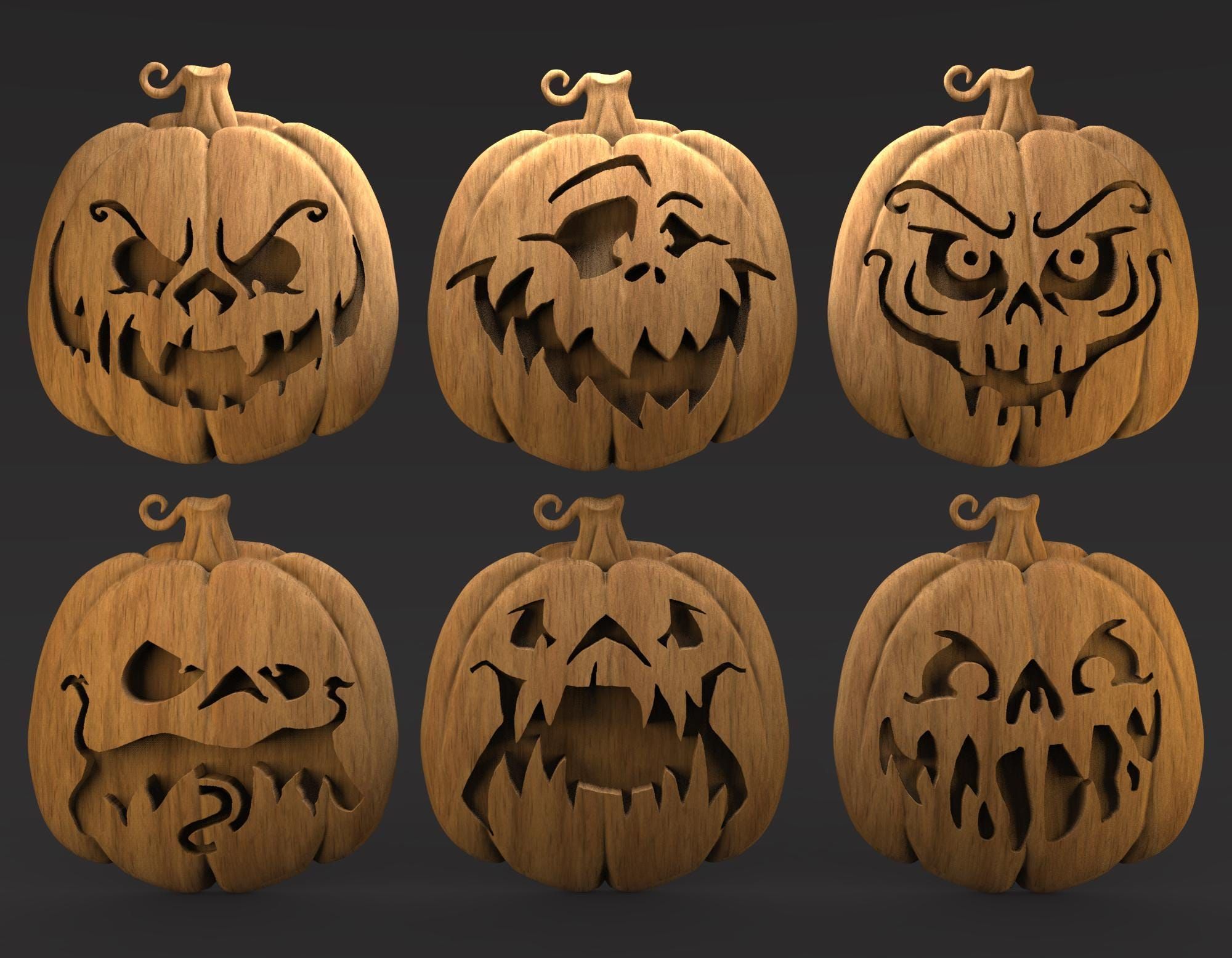 Halloween Pumpkin CNC Files | STL, ArtCAM, VCarve, G-Codes