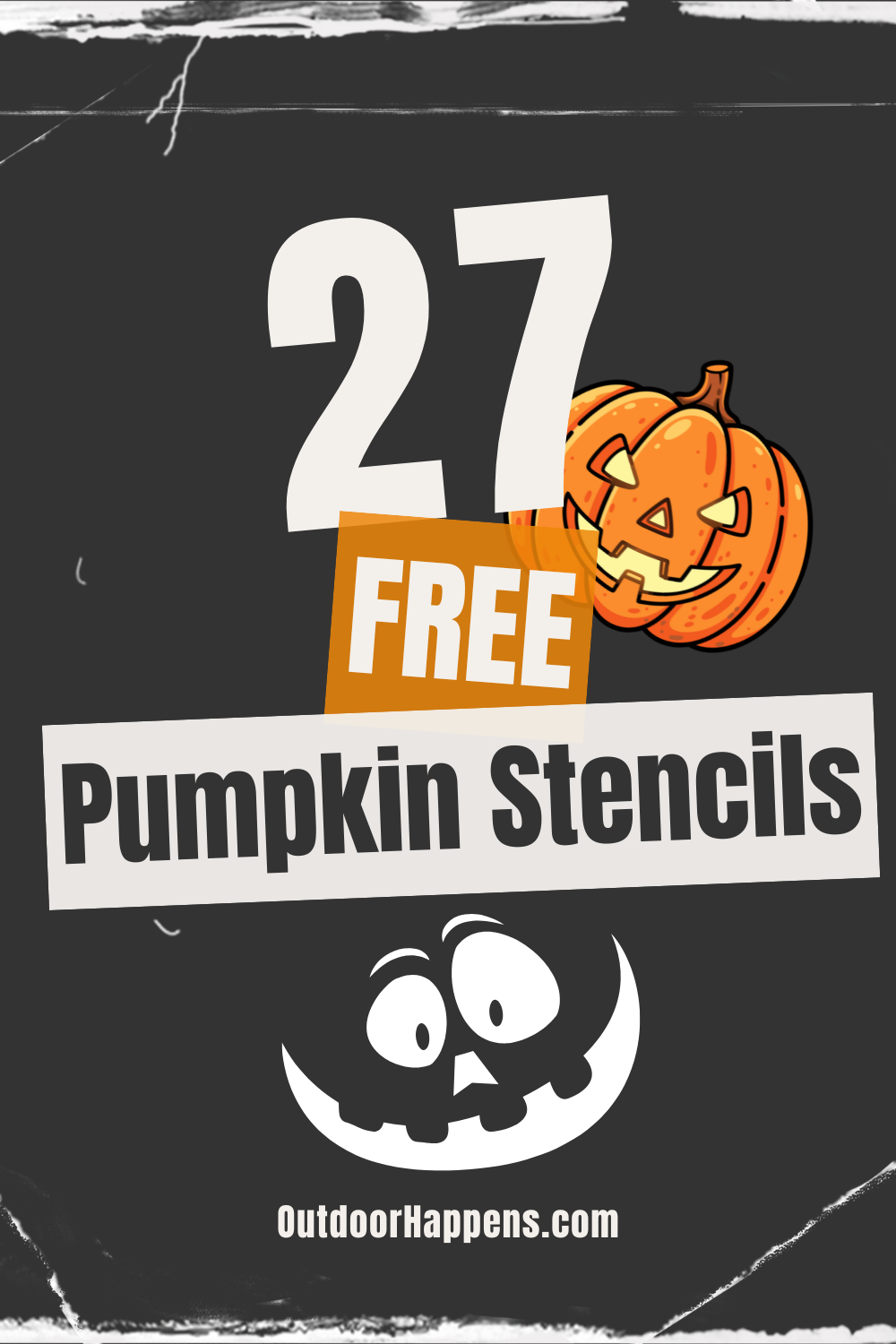 27 Free Pumpkin Stencils (Printable PDF) — Funny, Spooky & Cute Jack-O’-Lantern Templates