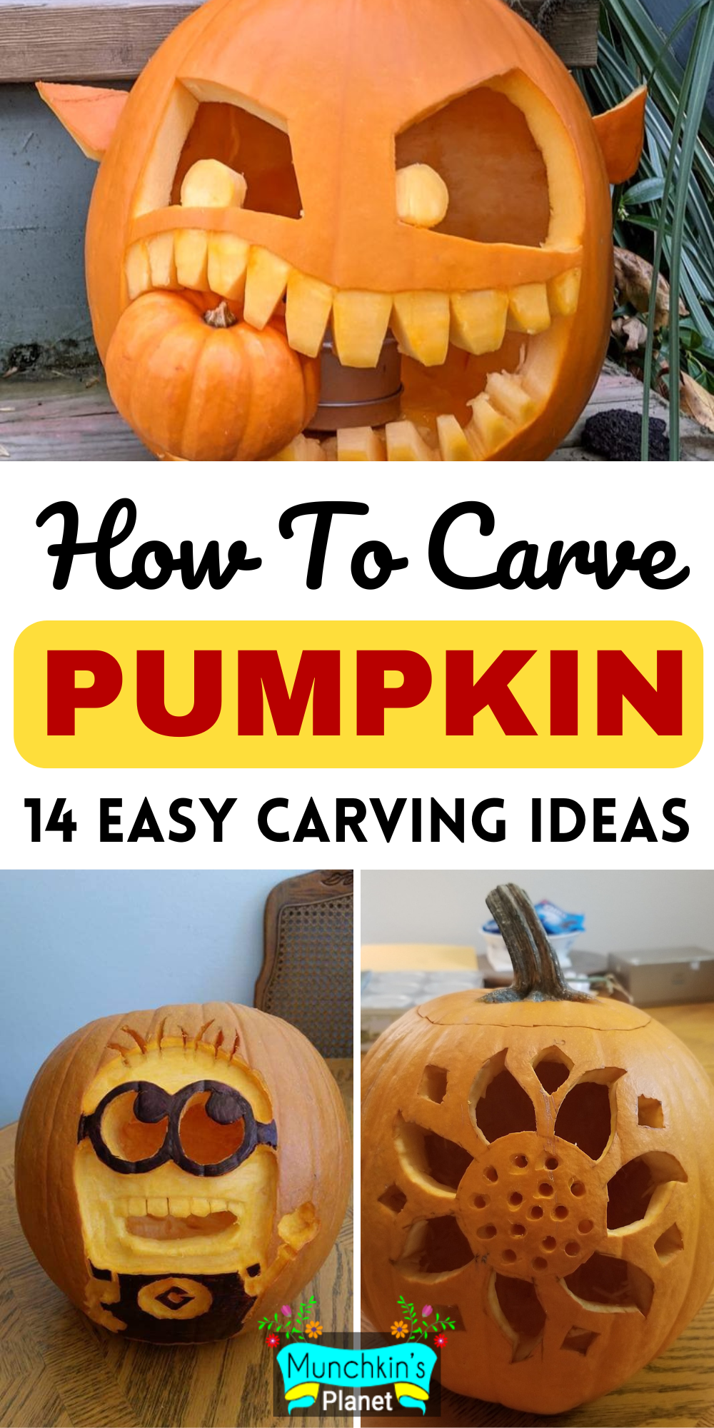 How to Carve a Pumpkin – 14 Easy Pumpkin Carving Ideas