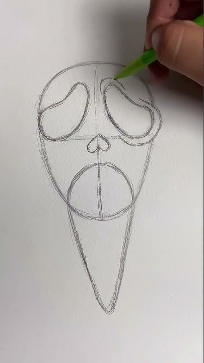 #shorts Teaching you how to draw GHOSTFACE step-by-step hope you guys