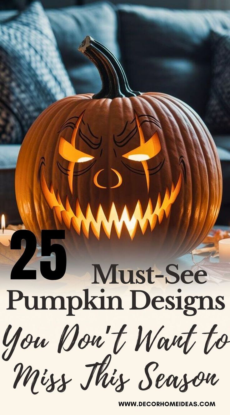 25 Must-See Pumpkin Designs You Don’t Want to Miss This Season