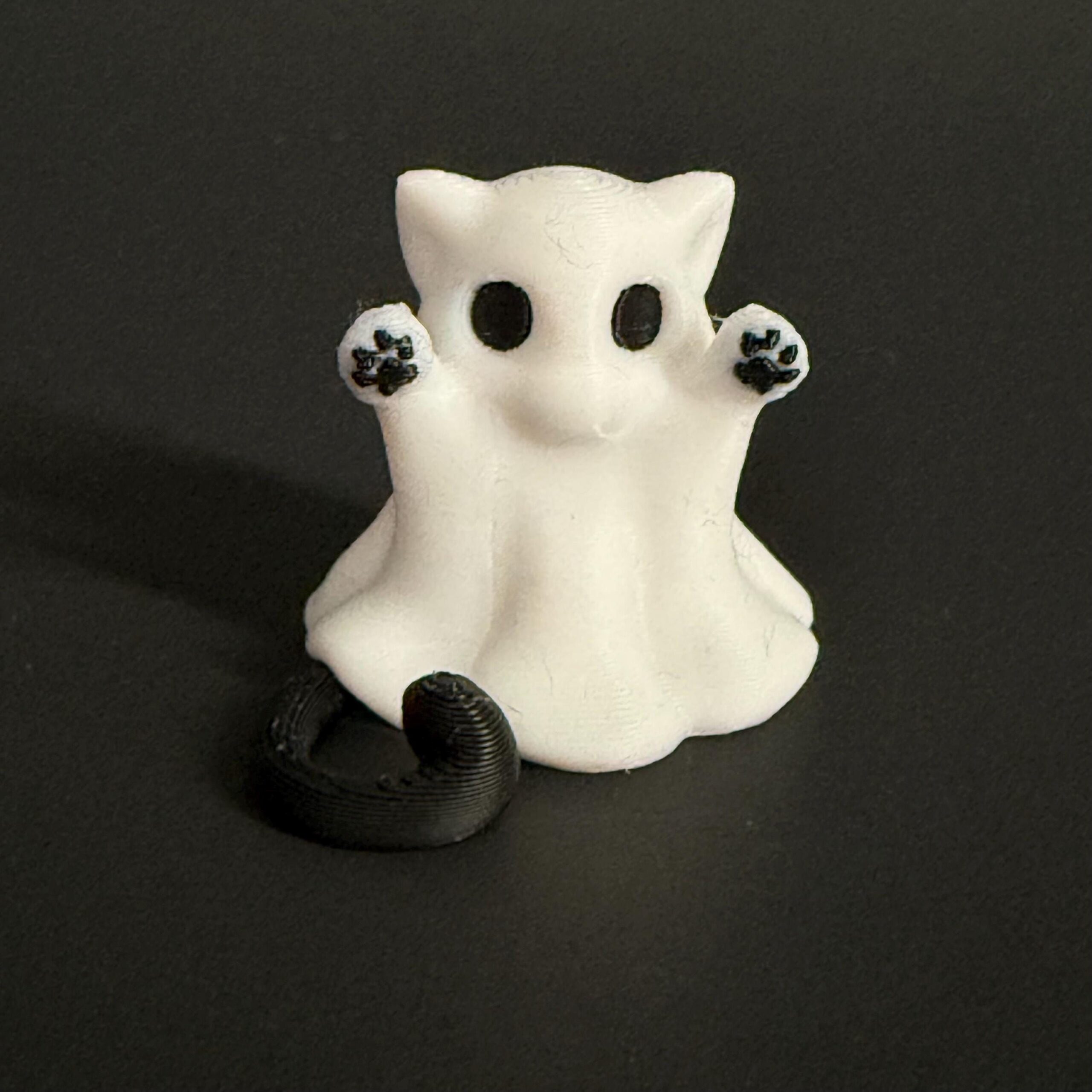Mini Cat Ghost Sculpture