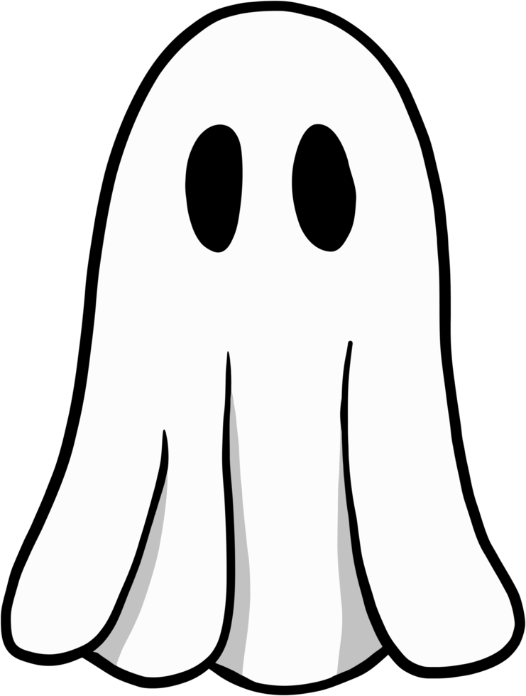 Descargar simplicidad halloween fantasma dibujo a mano alzada diseño plano. gratis