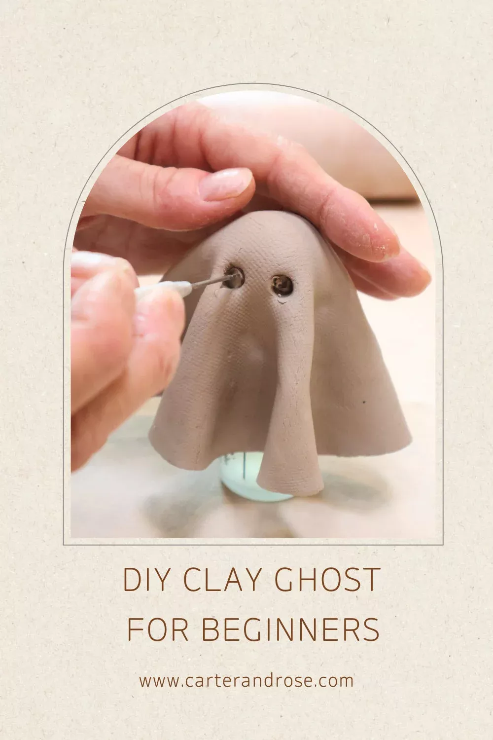 DIY Clay Ghost