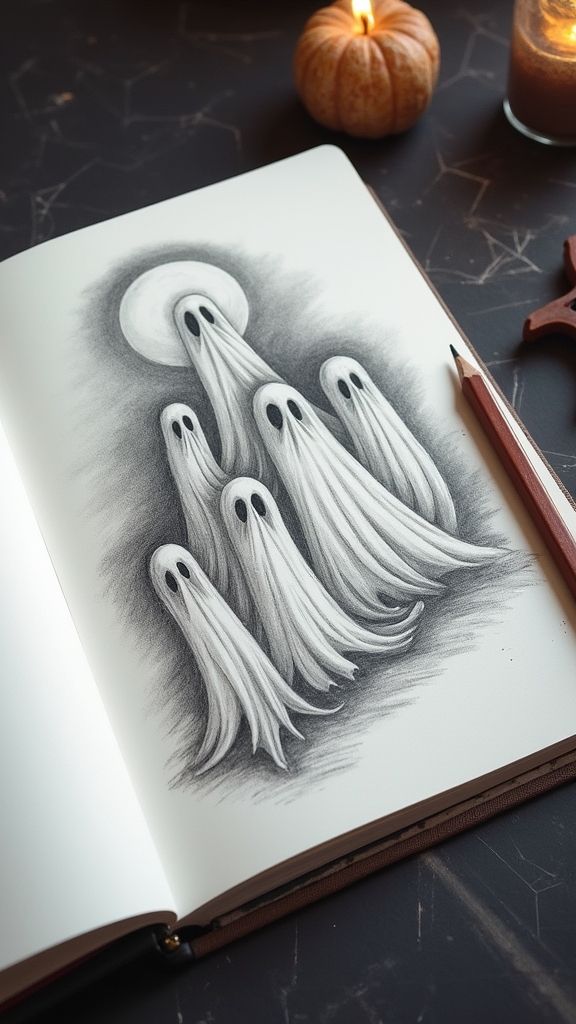 17 Halloween Drawing Ideas for Your Sketchbook – Christine Britton
