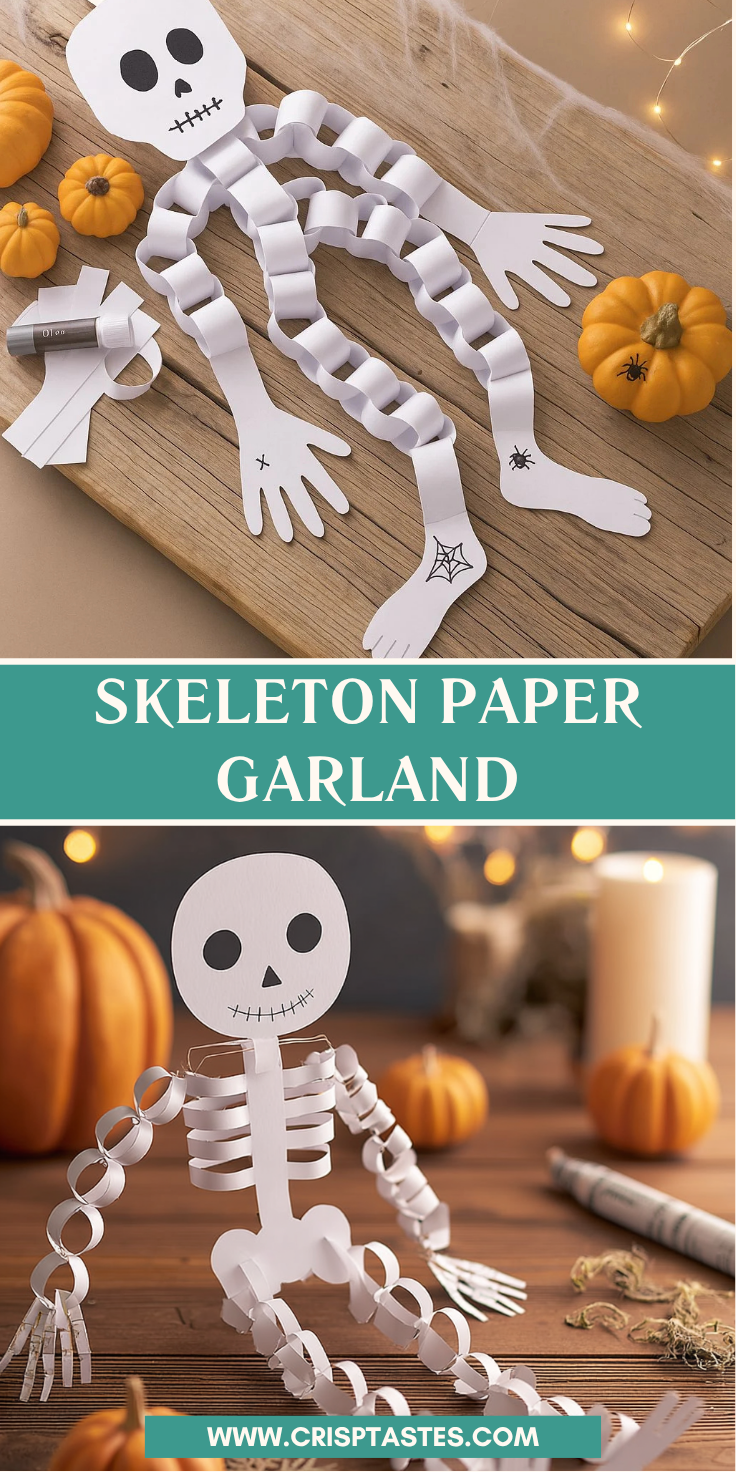 Skeleton Paper Garland: Create a Spooky Halloween Craft!