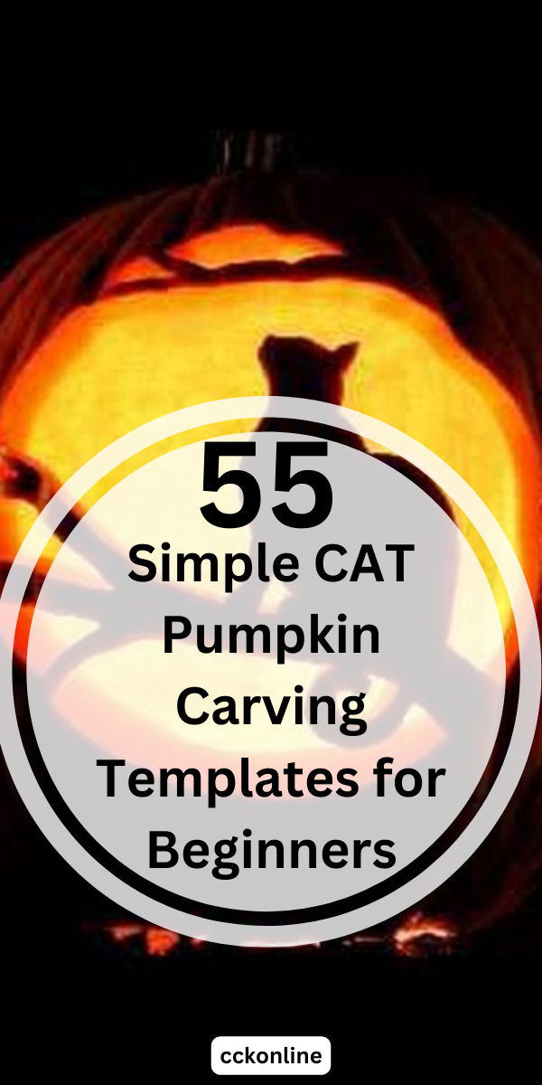 155 Transform Your Pumpkins with These Easy Cat Carving Templates – Download Now
